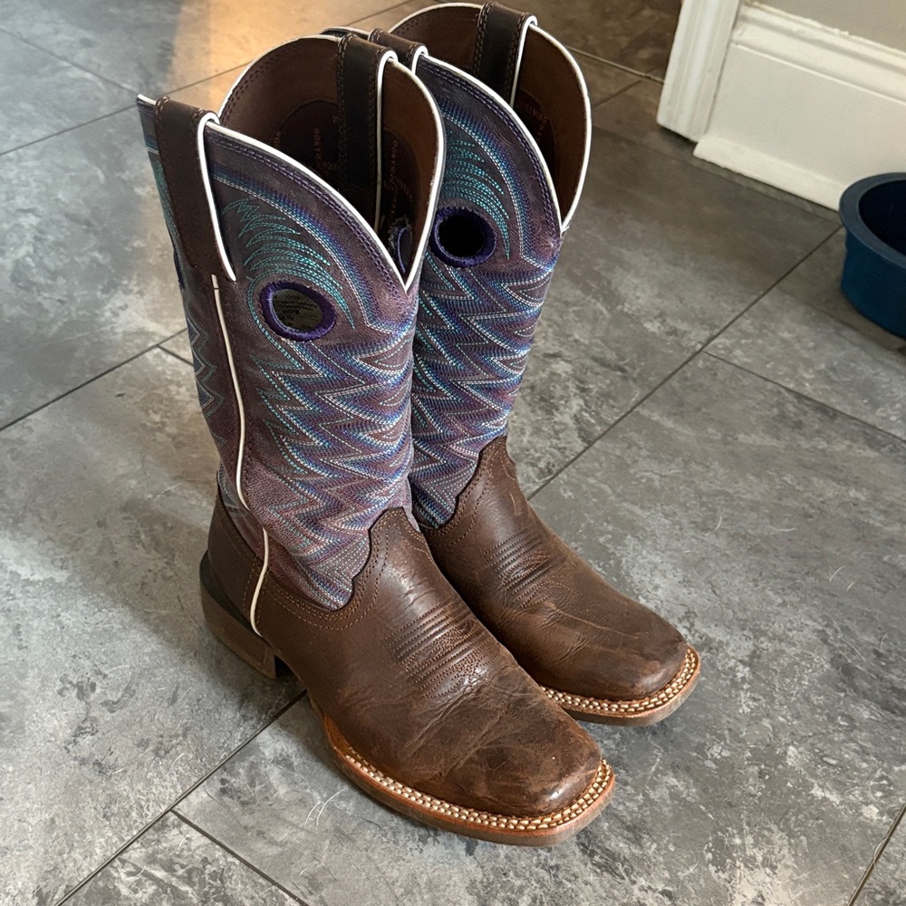 Women’s Durango Brown and Purple Western Boots